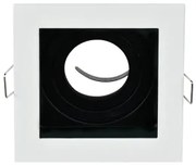 Spot incastrat orientabil GU10 92EL110SQ1/WHBK Elmark