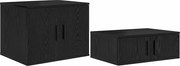 vidaXL Dulap de depozitare 2 pcs Stejar Negru 108 x 41 x 40 cm
