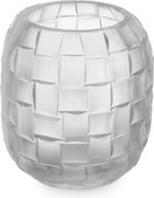 Vas decorativ design LUX realizat manual din sticla Varese S frosted