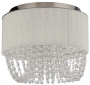 Plafonieră BELLANO Searchlight 62617-3CC, 1xG9/7W/230V, Ø 30 cm, alb