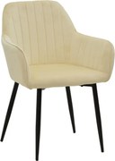 Scaun Bucatarie/Dining Noell XL Catifea Bej