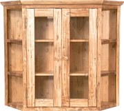 Vitrina suspendata L86 21 H75 cm, lemn masiv