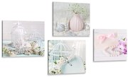 Set tablouri natura moartă elegantă vintage