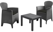 Set mobilier de grădină Akita, 3 buc