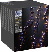 Instalație luminoasă exterior Waterfall, 20 m,1410LED alb cald și alb rece, temporizator, IP44, 20 m