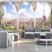 Fototapet - Privire spre Turnul Eiffel (254x184 cm)