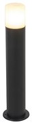Lampă de exterior neagră cu abajur opal alb 50 cm - Odense