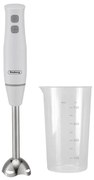 Blender cu cana Rosberg R51112ISB, 400W, 700ml, 2 viteze, Accesoriu din otel, Alb