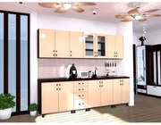 Bucatarie Zebra 2.6m MDF Vanilie