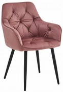 Scaun de masa JORK VELVET, roz