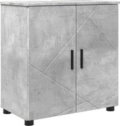 vidaXL Dulap de Baie cu depozitare Gri din beton 61 x 35 x 64 cm