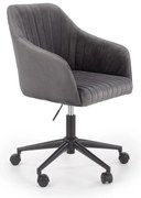 Scaun de birou Catifea Gri, MARIBO VELVET