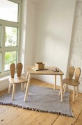 Set pentru copii cu măsuță și 2 scaune Bunny TwoChair Set - Brown