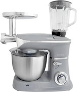 Robot de bucatarie 3in1 Royalty Line RL-PKM1900, 7BG, 1900W, 6.5 Litri, Blender, Mixer Planetar, Tocator, Argintiu