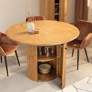 Masa cu spatiu de depozitare, lemn de mango TRES CHIC 120cm