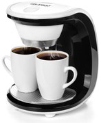Cafetiera First Austria FA-5453-2, 450W, 2 cesti, Filtru detasabil, Alb