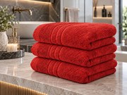 Prosop de corp Confort rosu 70 x 140 cm, 100% bumbac