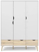 Șifonier Tvilum Oslo, 147x200 cm, alb-natural