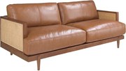 Canapea 3 locuri design elegant LUX Brown leather