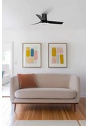 Ventilator LED dimabil de tavan FARO 33834WT-1TW MINI PUNT TUB S 10W/230V negru d. 90 cm WT + telecomandă