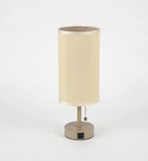 Brilagi - Lampă de masă TABLON cu port USB, 1xE27/25W/230V, bej/crem