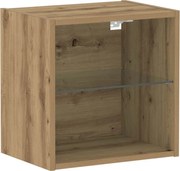 vidaXL Raft flotant cu lumină LED Maro 40 x 28,5 x 40 cm Lemn compozit