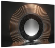 Tablou - Abstracție, luna peste apă (70x50 cm)