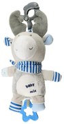 Baby Mix Jucărie de pluș pentru copii cu mecanismmuzical și clemă Los, 24 cm
