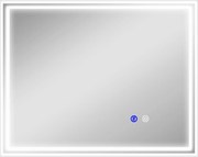 Kleankin Oglindă LED pentru Baie cu Rama din Aluminiu, 3 Temperaturi de Culoare, Memorie, 90x70cm | Aosom Romania