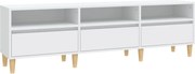 vidaXL Comodă TV, alb, 150x30x44,5 cm, lemn prelucrat