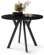 Masă extensibilă de dining ARTUR, neagră