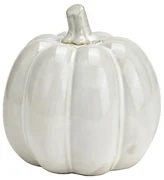 Decor dovleac din portelan PUMPKIN WHITE 9x9 cm alb
