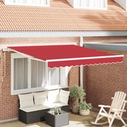 vidaXL Cortina Retractabilă 300 x 250 cm Roșu