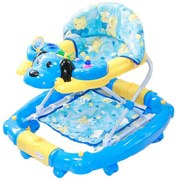 Premergator cu muzica si sistem de balansare Baby Care, Catel Albastru