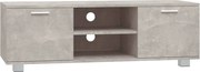 vidaXL Comodă TV, gri beton, 120x40,5x35 cm, lemn compozit