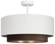 Lustră aplicată NATIA 1xE27/60W/230V alb/maro