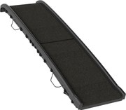 PawHut Rampă pliabilă pentru câini, scăriță pentru câine din PP cu pantă blândă și suprafață antiderapantă, 155x38,5x15,5cm, negru | Aosom Romania