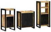 vidaXL Set de mobilier pentru baie 3 pcs Maro Lemn de mango solid