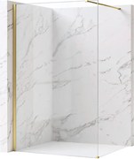 Paravan de dus Rea Flexi Transparent 70 cm auriu periat