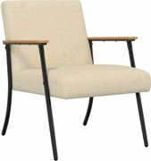 vidaXL fotoliu Crem 59 x 75 x 78 cm țesătură