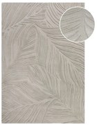 Covor gri deschis din lână 200x290 cm Lino Leaf – Flair Rugs