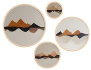 Pictură decorativă MDF cu rame (4 bucăți) Huhu298