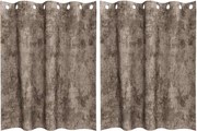 vidaXL Cortine din catifea 2 pcs Cappuccino 140 x 140 cm Catifea