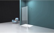 Paravan de dus tip Walk-in crom Rune Borr 100x200 cm