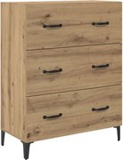 vidaXL Bufet cu sertar Stejar Artizanal 69,5 x 34 x 90 cm