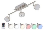 Briloner 2040-032 - LED RGB Lampă spot dimmabilă 3xLED/3,3W/230V + Telecomandă