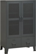 vidaXL Dulap industrial de depozitare, antracit, 70x40x115 cm, metal