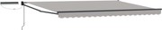vidaXL Cort electric retractabil Gri deschis 4 × 3 m