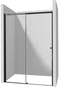 Usa sticla dus culisanta 170x200 cm profil negru Deante Kerria Plus 1700x2000 mm, Negru mat