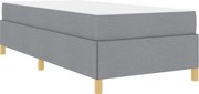 vidaXL Cadru de pat cu saltea Gri deschis 80 x 200 cm țesătură